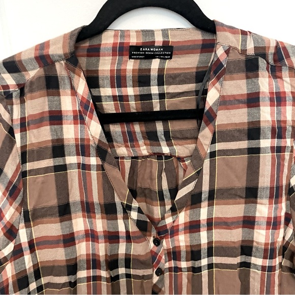 Zara Plaid Dress size large - Picture 4 of 4